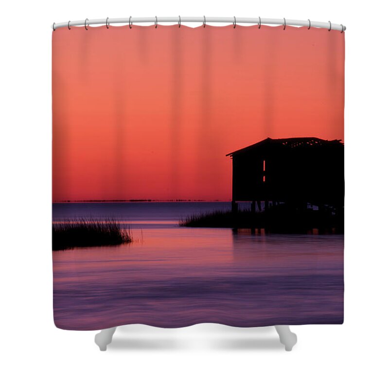 Atlantic Coast Shower Curtain featuring the photograph Day's End by Melissa Southern