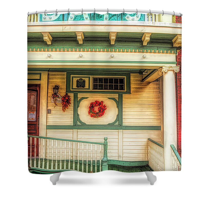 Ocean Grove Shower Curtain featuring the photograph Days Icre Ceam Store by Gary Slawsky