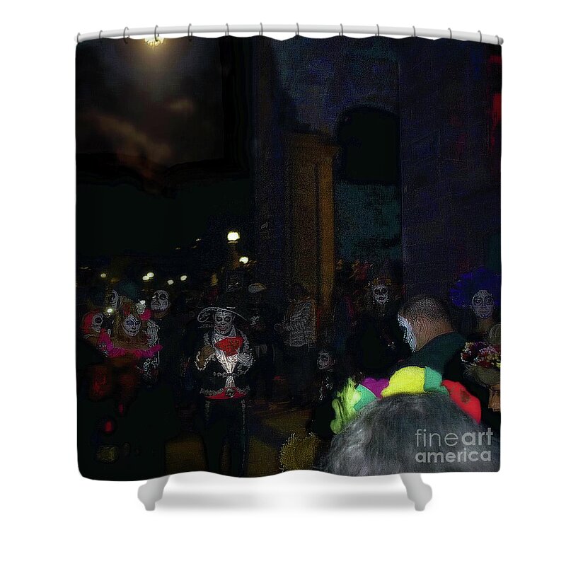 Day Of The Dead Shower Curtain featuring the photograph Days Of The Dead by John Kolenberg