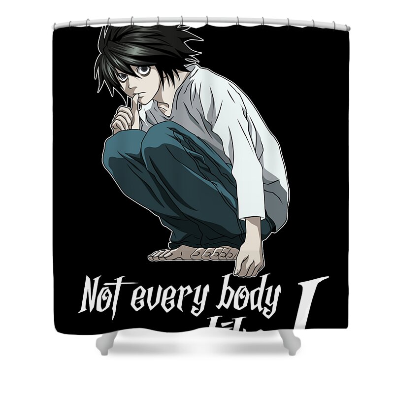 Death Note Not Every Body Like L Shower Curtain by Fantasy Anime - Pixels