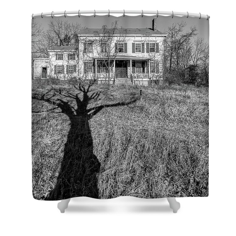 Voorhees Farm Shower Curtain featuring the photograph Death Tree by David Letts