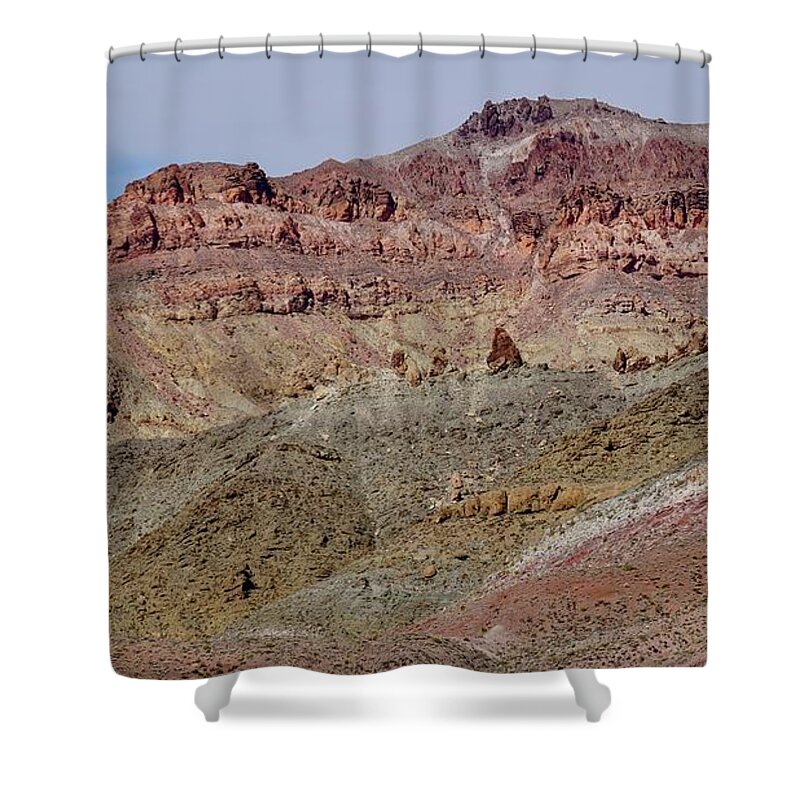 Titus Canyon Shower Curtain featuring the photograph Death Valley Color by Brett Harvey