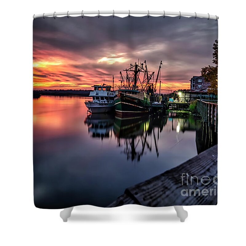 Sunsets Shower Curtain featuring the photograph Decompressing by DB Hayes