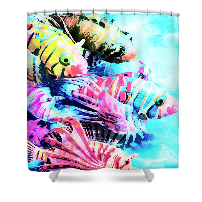 Sea Shower Curtain featuring the photograph Decoratively wild by Jorgo Photography