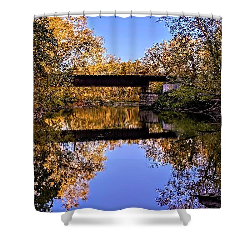  Shower Curtain featuring the photograph Deep Lock Quarry by Brad Nellis