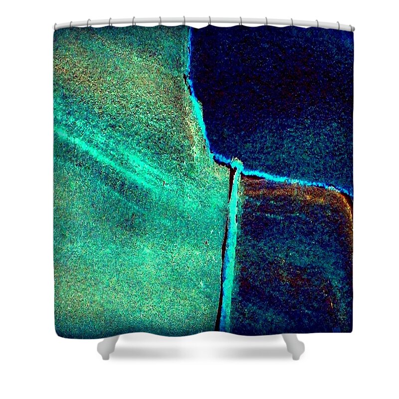 Delta Shower Curtain featuring the photograph Delta in Moonlight - A Dreamscape by VIVA Anderson