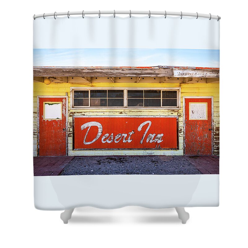 Nevada Shower Curtain featuring the photograph Desert Inn Closed by James Marvin Phelps