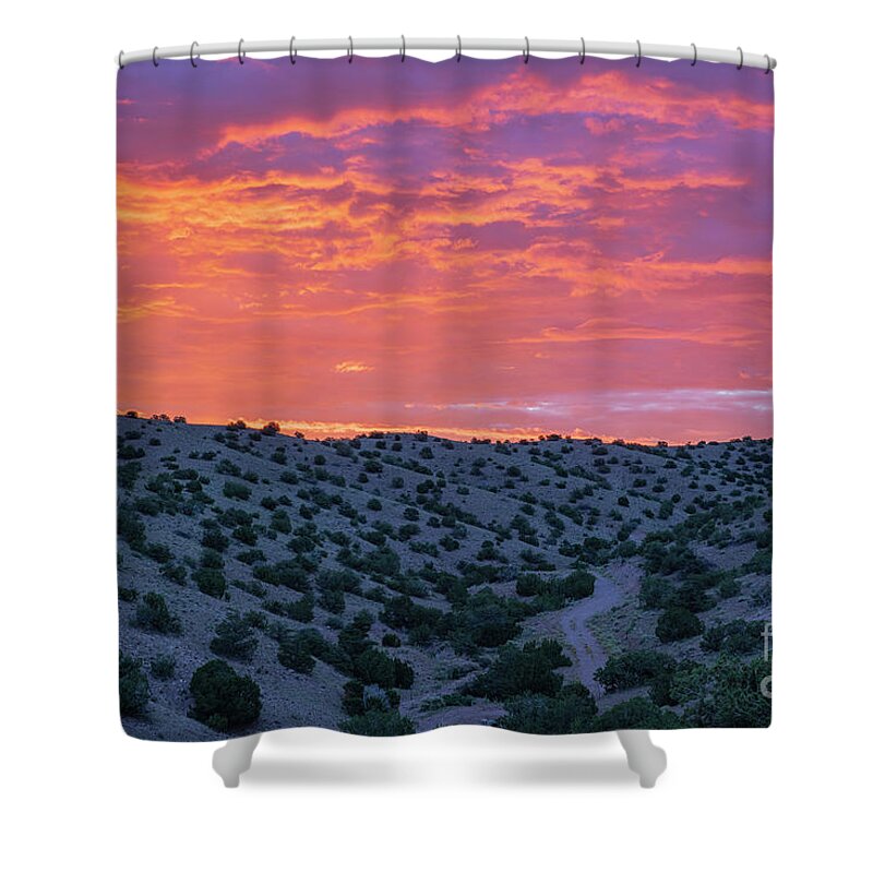 Landscape Shower Curtain featuring the photograph Desert Valley by Seth Betterly
