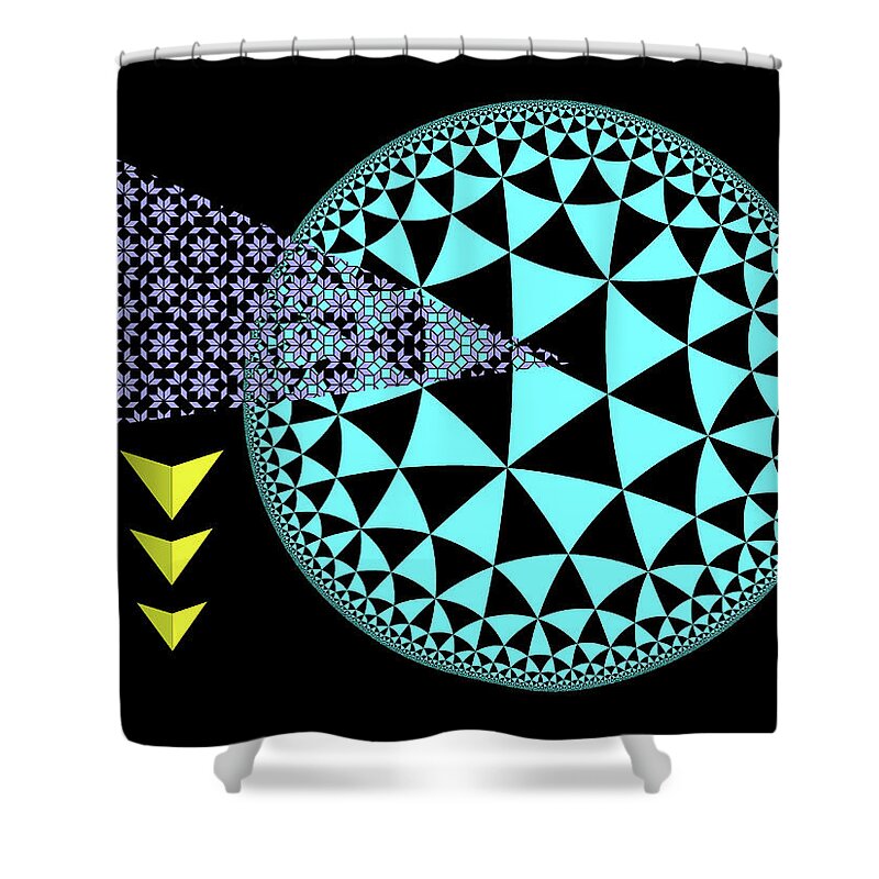New Directions Shower Curtain featuring the digital art Design 4 New Directions by Lorena Cassady