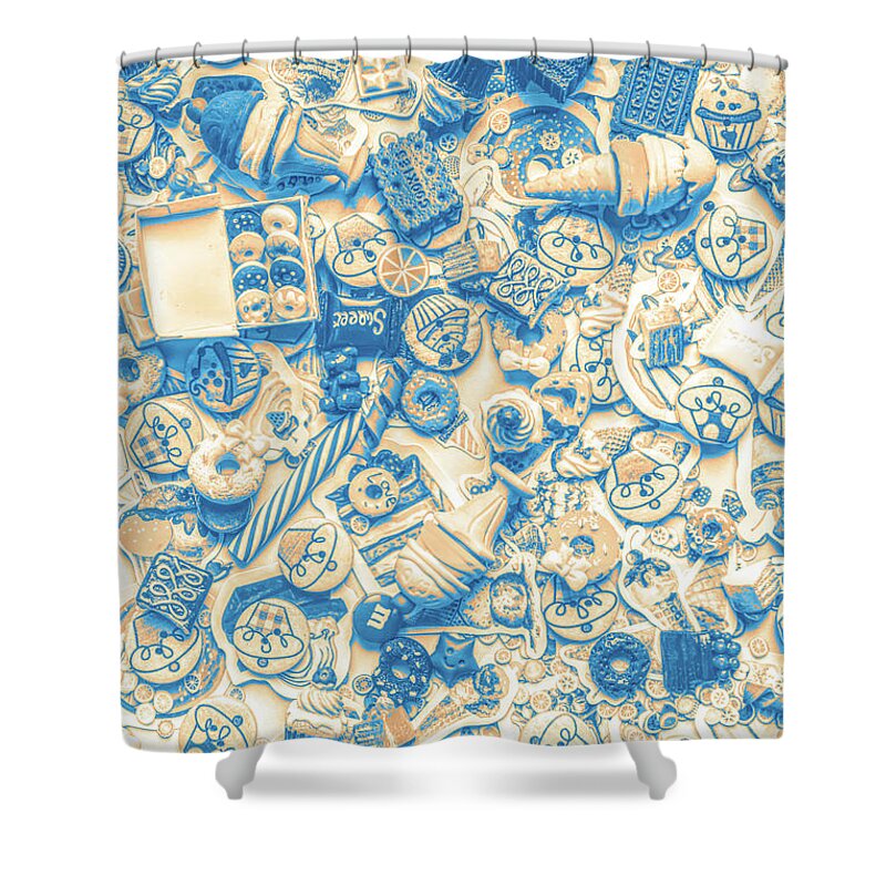Lolly Shower Curtain featuring the photograph Dessert drops by Jorgo Photography