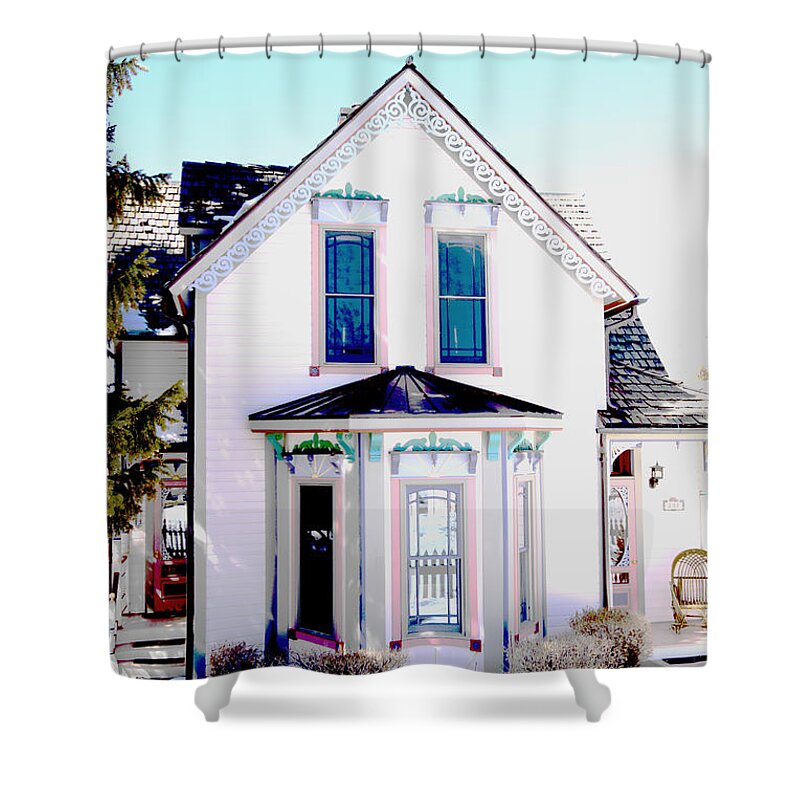 House Shower Curtain featuring the photograph Details on Historic Home by Kae Cheatham