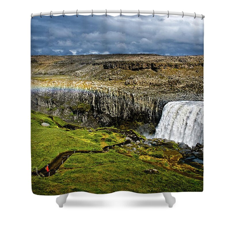 Dettifoss Shower Curtain featuring the photograph Detti-Bow by Neil Shapiro
