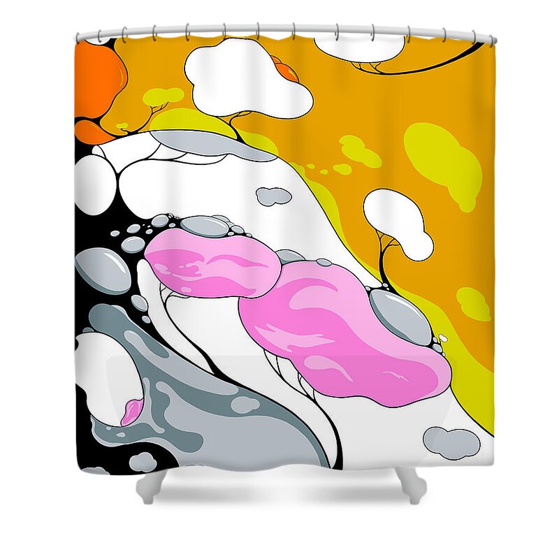 Trees Shower Curtain featuring the digital art Diffusion by Craig Tilley