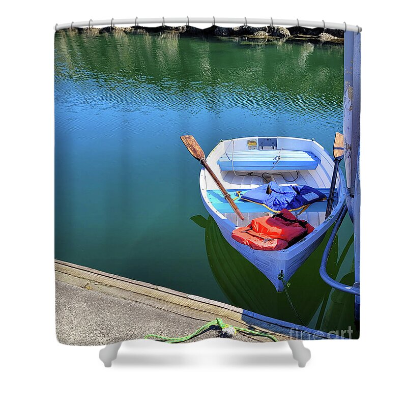 Dingy By Norma Appleton Shower Curtain featuring the photograph Dingy by Norma Appleton