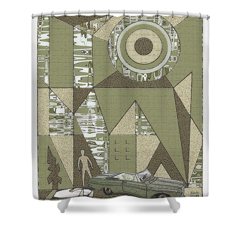 Dinky Toys Shower Curtain featuring the digital art Dinky Toys / Fury by David Squibb