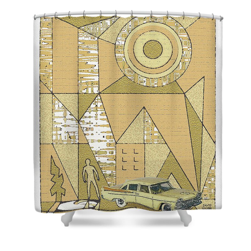Dinky Toys Shower Curtain featuring the digital art Dinky Toys / Royal by David Squibb