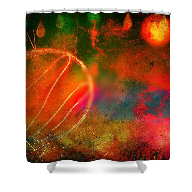 Abstract Shower Curtain featuring the photograph Distraction by Abbie Loyd Kern