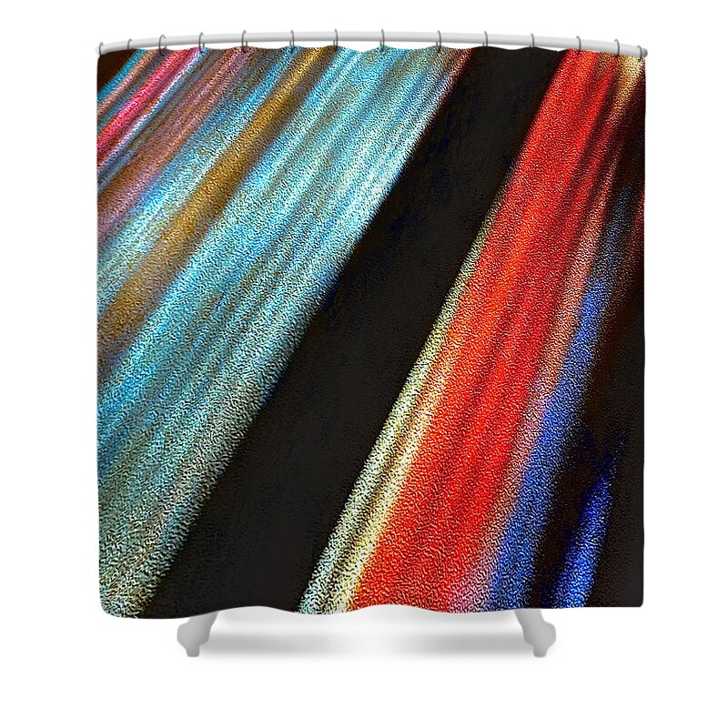Stained Glass Shower Curtain featuring the photograph Divine Refractions by Tom Johnson