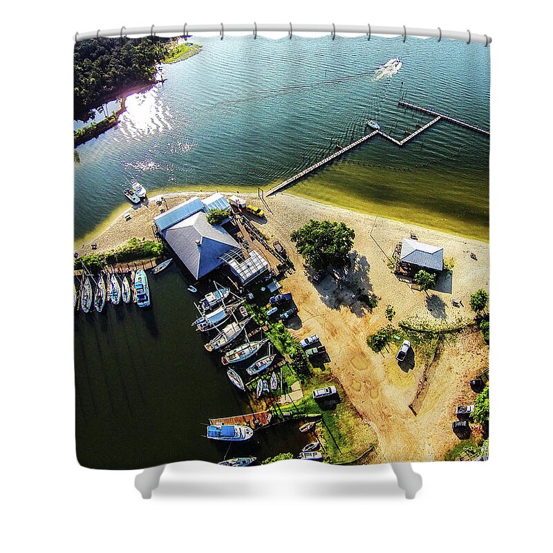 Alabama Shower Curtain featuring the photograph Down on Pirates Cove by Michael Thomas