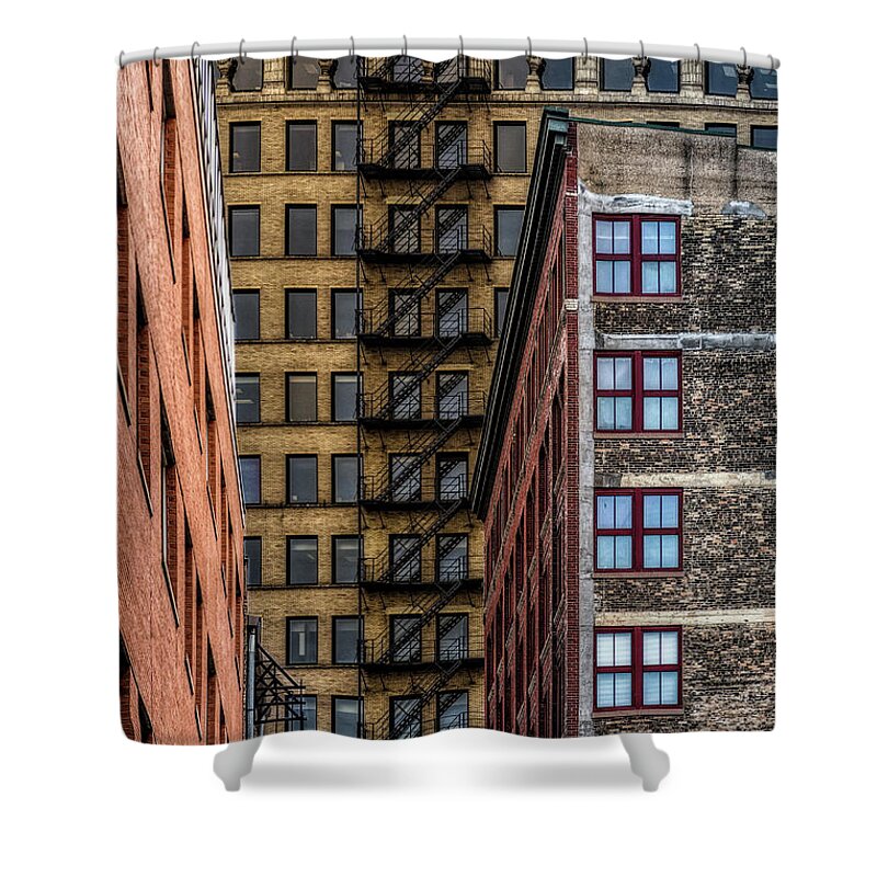 Urban Shower Curtain featuring the photograph Downtown by Jarrod Erbe