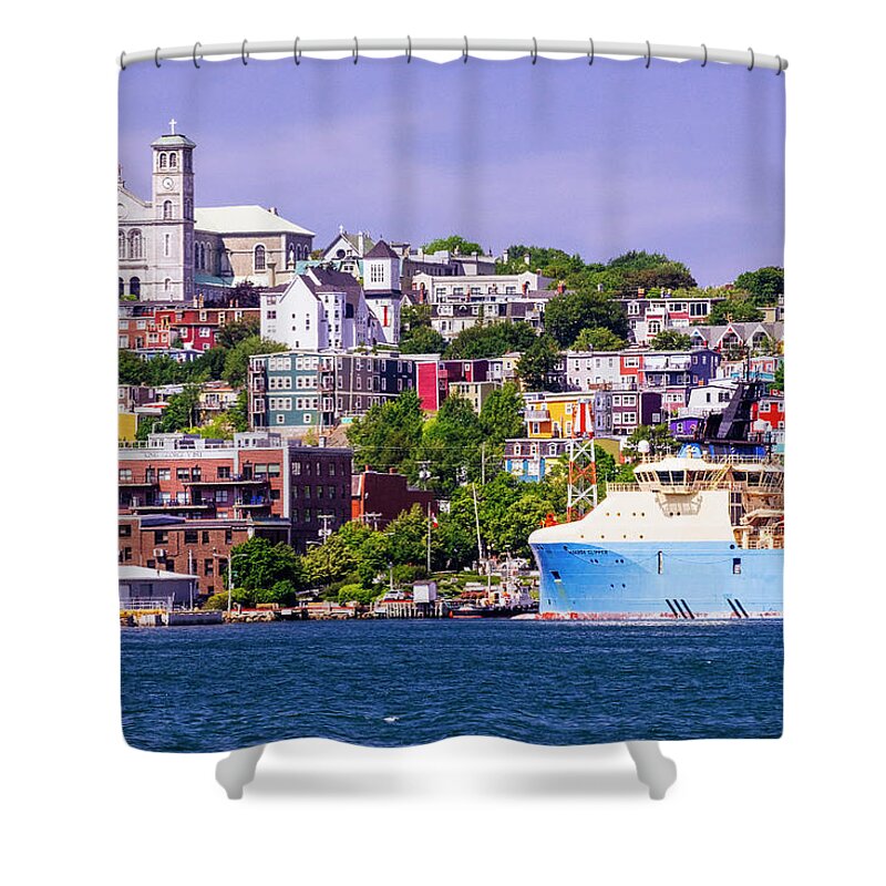 Newfoundland Shower Curtain featuring the photograph Downtown St. John's, Newfoundand by Laura Tucker