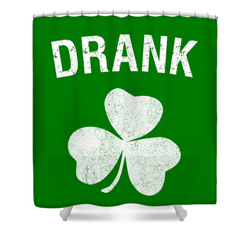 Cool Shower Curtain featuring the digital art Drank St Patricks Day Group by Flippin Sweet Gear