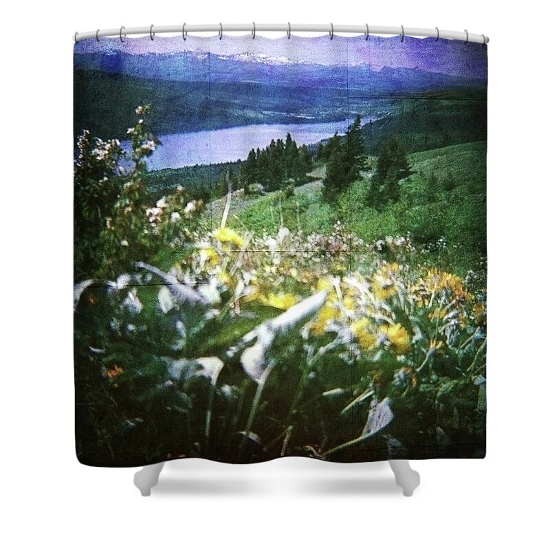 'glacier National Park' Shower Curtain featuring the photograph Dream in East Glacier by Carol Whaley Addassi