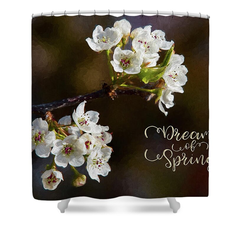 Spring Shower Curtain featuring the photograph Dream of Spring by Cathy Kovarik