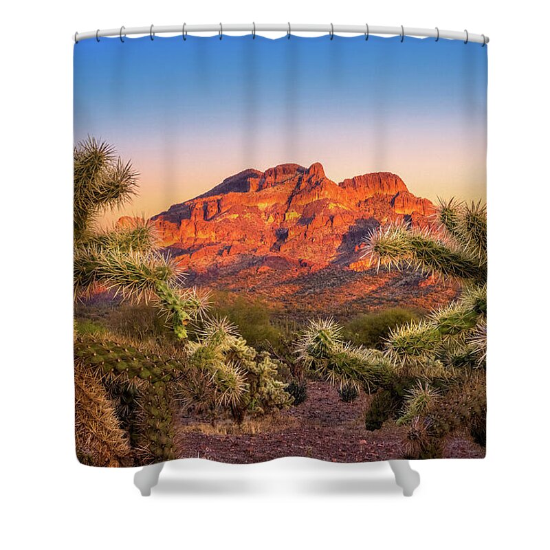 American Southwest Shower Curtain featuring the photograph Dreams at Twilight by Rick Furmanek