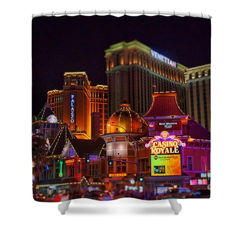  Shower Curtain featuring the photograph Dreamscapes in Vegas by Rodney Lee Williams