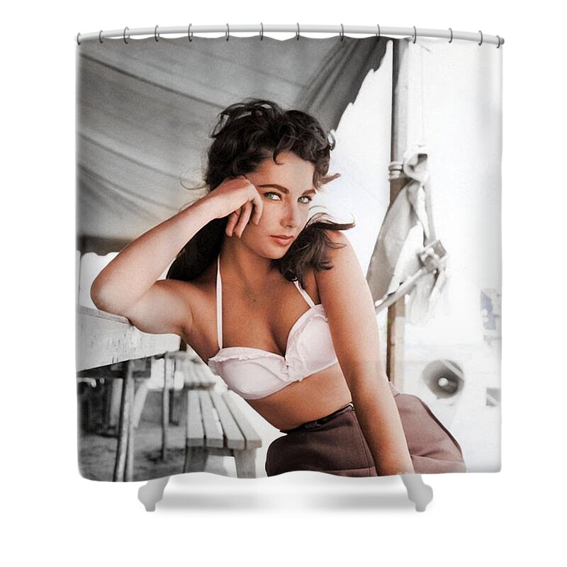 Sc Shower Curtain featuring the photograph Dreamy Liz by Al Bourassa
