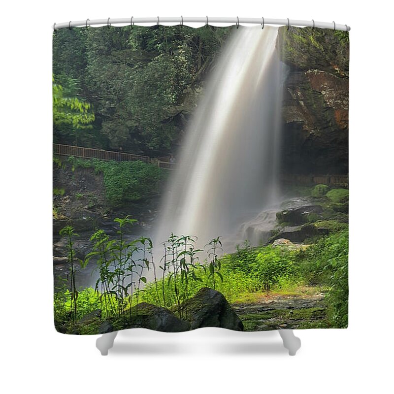 Dry Falls Shower Curtain featuring the photograph Dry Falls Not So Dry by Rick Nelson
