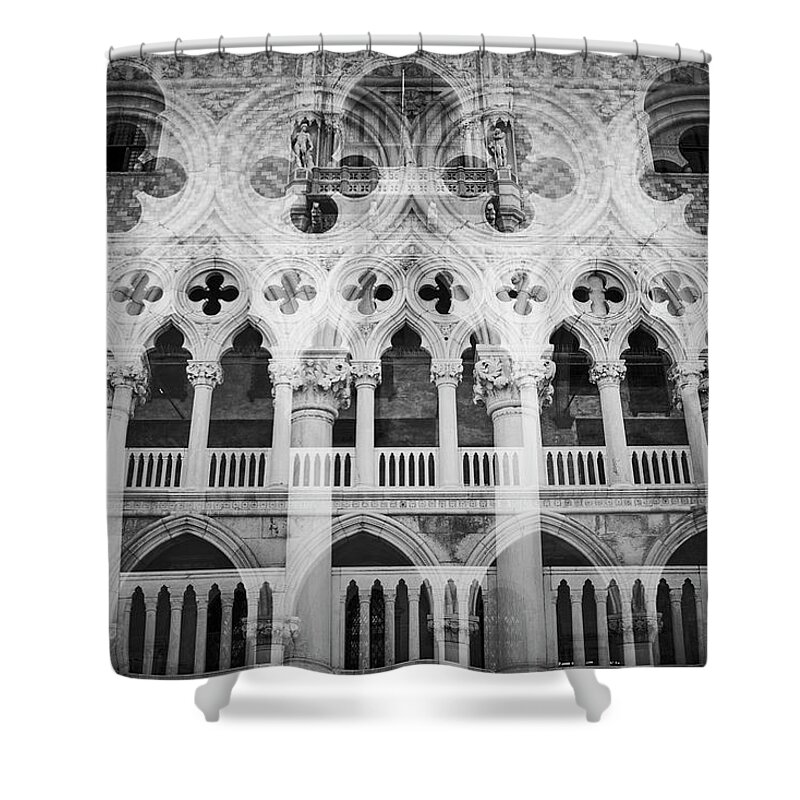Art Shower Curtain featuring the photograph DSC6806 Palazzo Ducale SC1 by Marco Missiaja