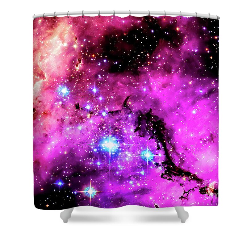 Astronomy Shower Curtain featuring the photograph Dust Cloud in the Large Magellanic Cloud by M G Whittingham