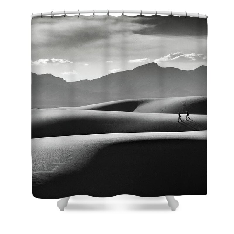 New Mexico Shower Curtain featuring the photograph Each Their Own Path by Mark Gomez
