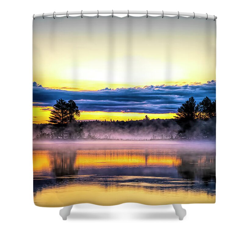 Wi Shower Curtain featuring the photograph Early Morning Lake Life by Todd Reese