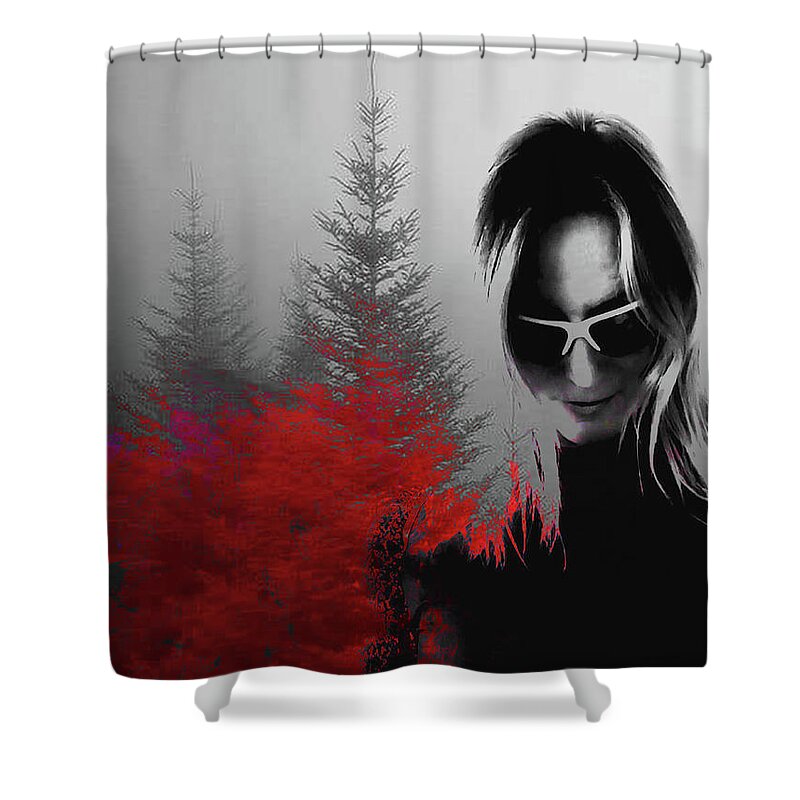 Art Shower Curtain featuring the photograph Echo Warp by Alexandra Vusir