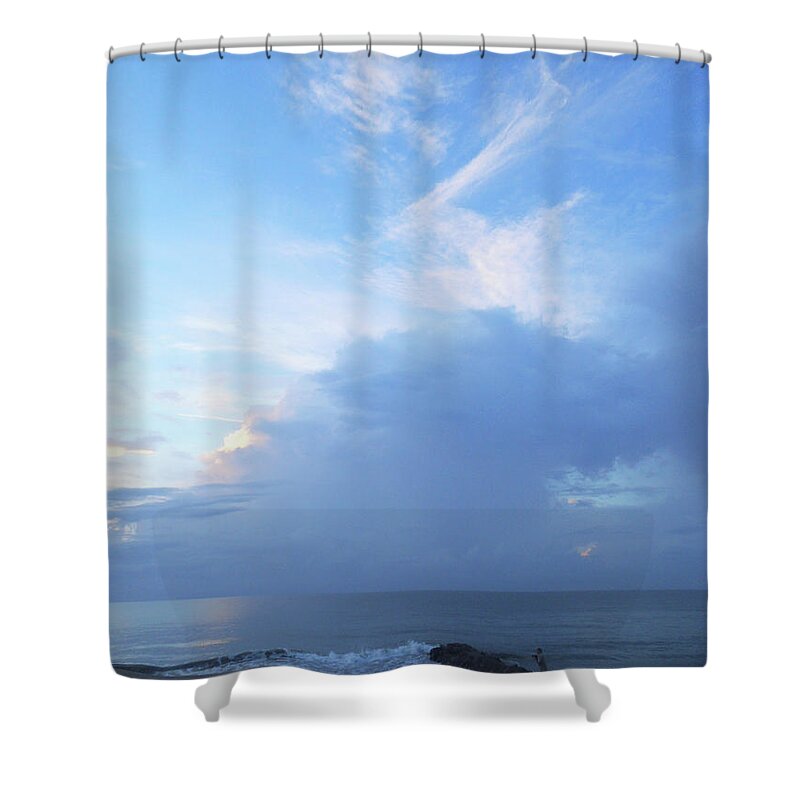 Shower Curtain featuring the photograph Edisto Clouds by Heather E Harman