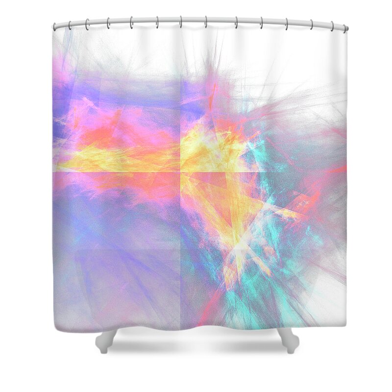 Rick Drent Shower Curtain featuring the digital art Electric by Rick Drent