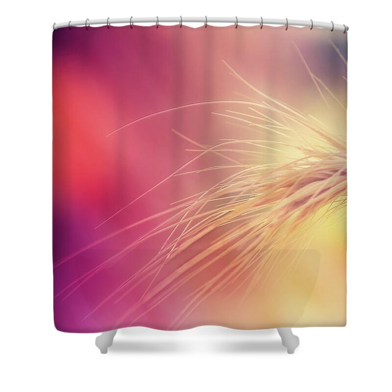 Photography Shower Curtain featuring the digital art Elegant Weed by Terry Davis