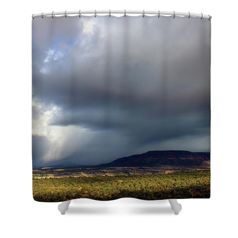 Utah Shower Curtain featuring the photograph Elk Ridge Clouds and Light by Jonathan Thompson
