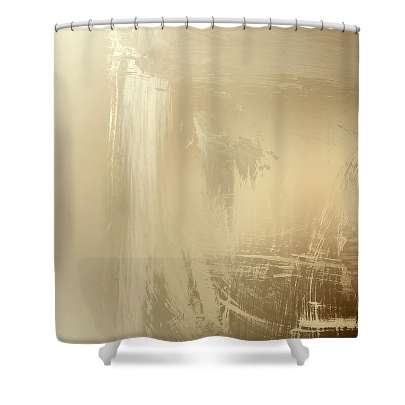 Emmett Shower Curtain featuring the painting Elven Gem Smith by John Emmett