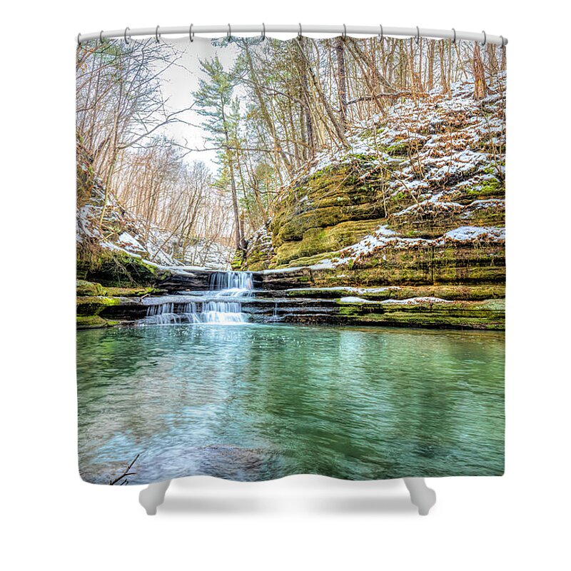Illinois Shower Curtain featuring the photograph Emerald Basin by Todd Reese