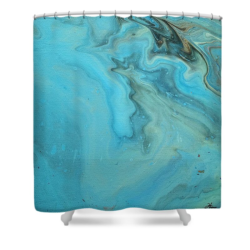 Water Shower Curtain featuring the painting Empathy by Todd Hoover