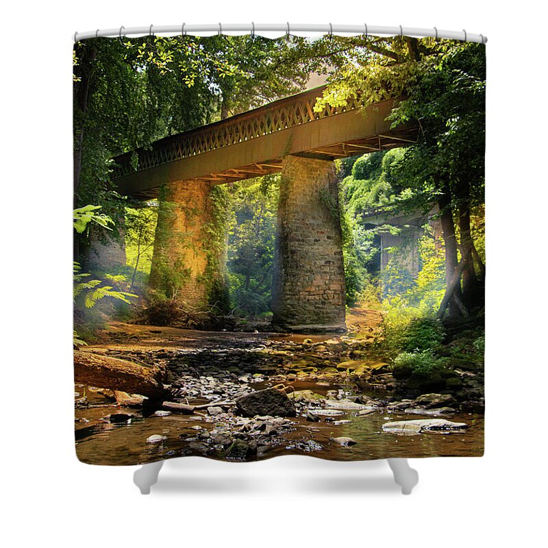 Bridge Shower Curtain featuring the photograph Enchanted by Jamie Tyler