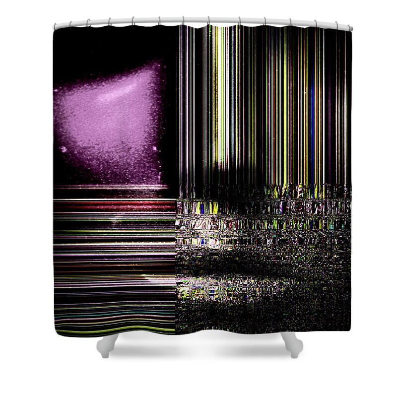 Encounter Shower Curtain featuring the digital art Encounter - Face by Marie Jamieson