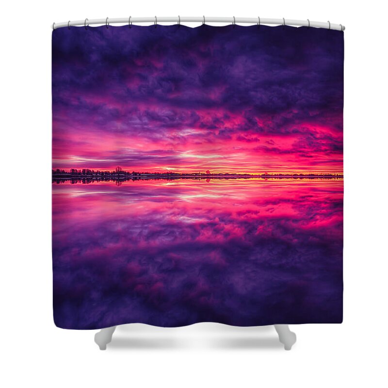 Sky Shower Curtain featuring the photograph Endless Morning Sky by Christopher Thomas