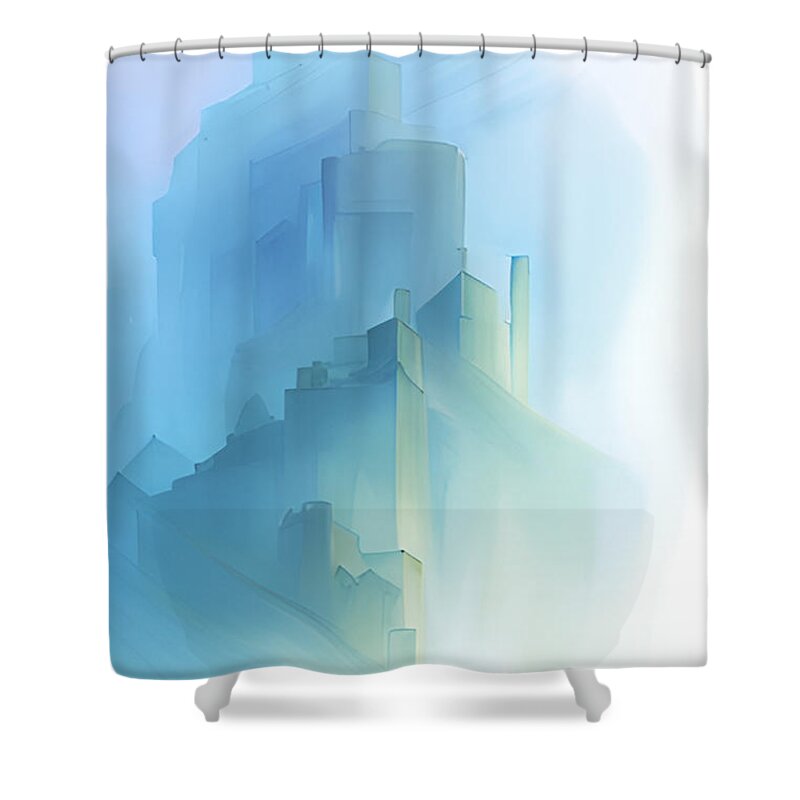 Emmett Shower Curtain featuring the digital art Enoch by John Emmett