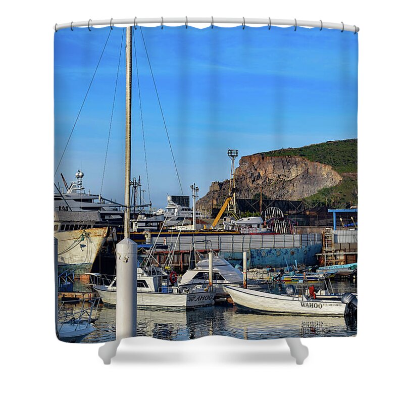 Ensenada Shower Curtain featuring the photograph Ensenada Harbor by William Scott Koenig
