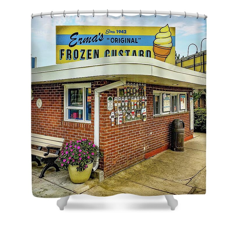 Erma Frozen Custard Shower Curtain featuring the photograph Erma Frozen Custard IMG_3763 by Michael Thomas